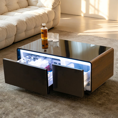 Wooden TB90 Max Coffee Table Cooler with Speaker